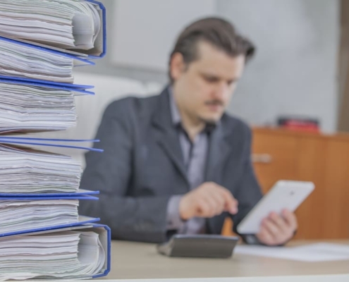 documentacion fiscal ordenada empresa facturas contabilidad