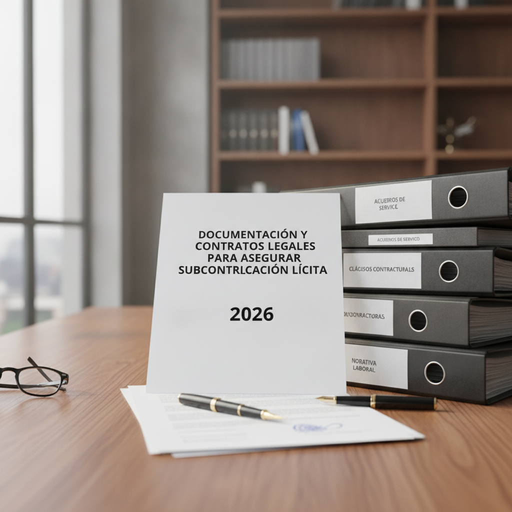 Documentación y contratos legales para asegurar subcontratación lícita en 2026
